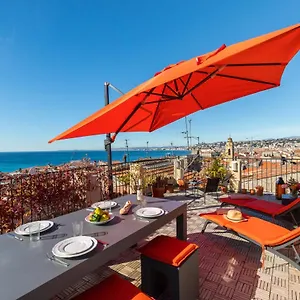 Le Chateau - The Beautiful Sight In Old Town, Private Terrace Apartment Nizza